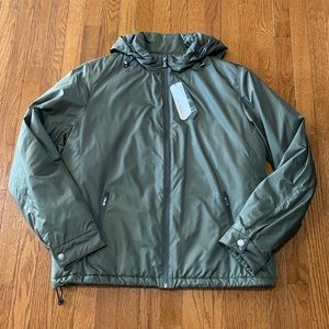 Brooks Brothers Primaloft Coat Jacket Green Size XL Zipper hood. NWT $298